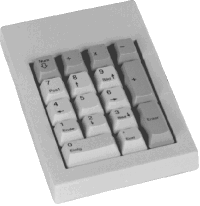 Nummernblock / Numeriktastatur / Numerikblock NUM (kleines Foto der Tastatur)